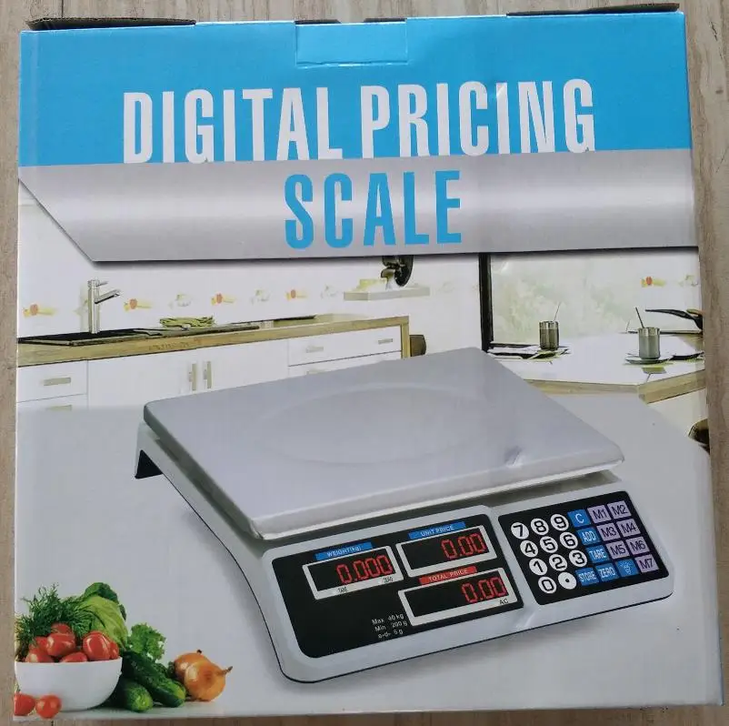 DEARCOOL Digital Commercial Price Scale, 88LB/40KG Electronic Price  Computing Scale, Commercial Food Meat Fruit Weight Scale with LCD Display,  Stainle for Sale in East Meadow, NY - OfferUp