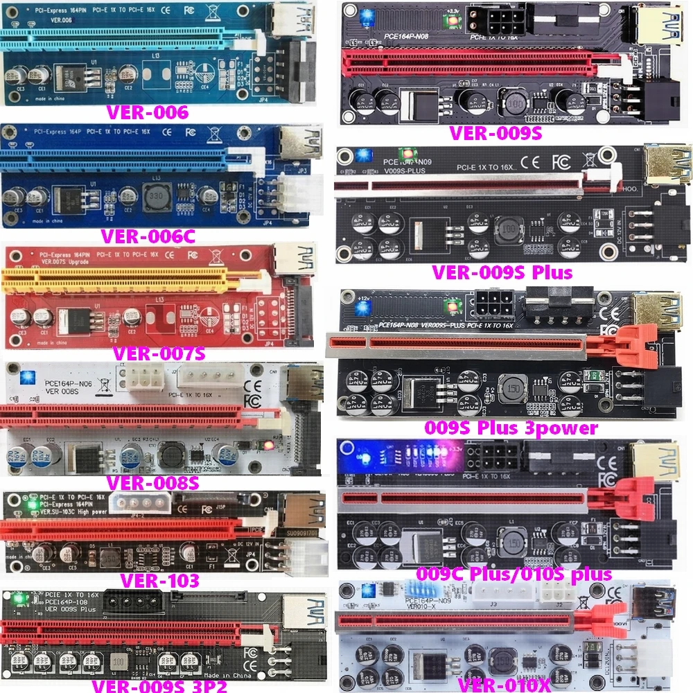 VER009S Plus PCI-E PCI Express 1X~16X 6個 Hf8d74a4ecb4b4af08daf75096475a