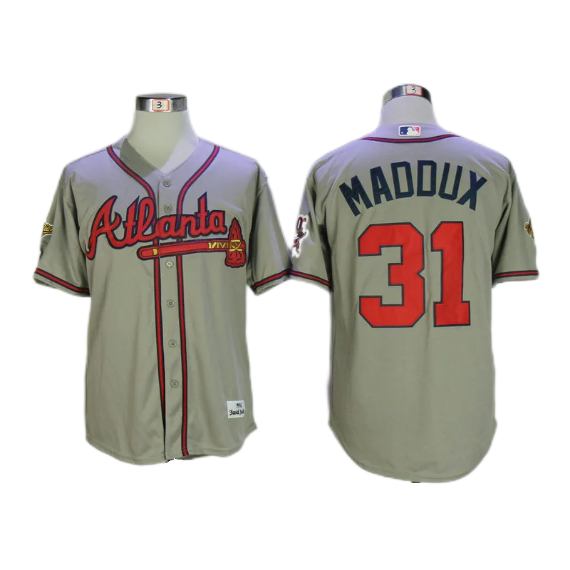 Atlanta Braves 10 Chipper Jones White Throwback Jersey on sale,for  Cheap,wholesale from China