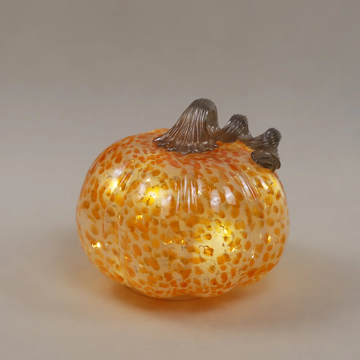 halloween decorative glass pumpkins for halloween with light art collectibles figurines home decoration