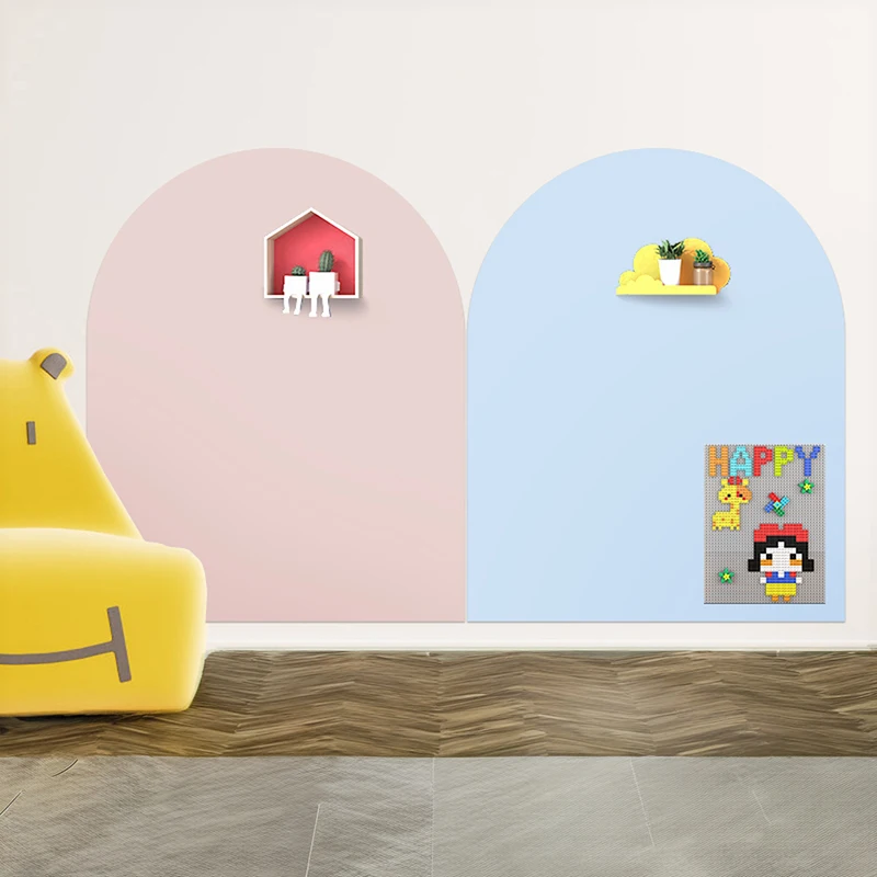 Soft Self Adhesive House Shape Chalkboard Magnetic Arch Chalkboard for Kids