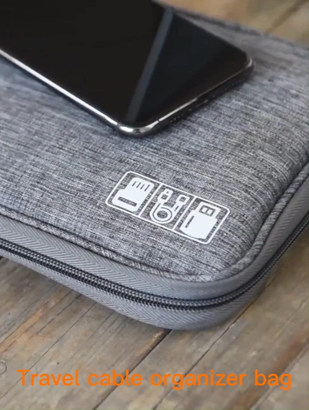 New Style Travel Waterproof Cable Storage Bag Portable Electronic Cable