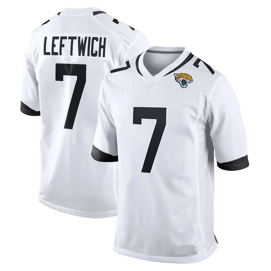Wholesale 2022 Trevor Lawrence Jacksonville Jerseys 7 Byron Leftwich  Stitched USA Football VP Limited Player Jersey - Teal From m.