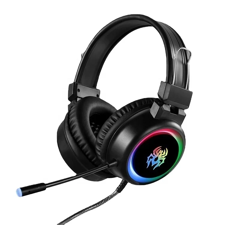 Wired Gaming Headsets With Rgb For Ps4 Ps5 Pc Computer Stereo Microphone Led Light Yoro V5 - Buy Gaming With Rgb Light,Stereo Headphones,Gaming Headset For Ps4 Ps5 Pc Product