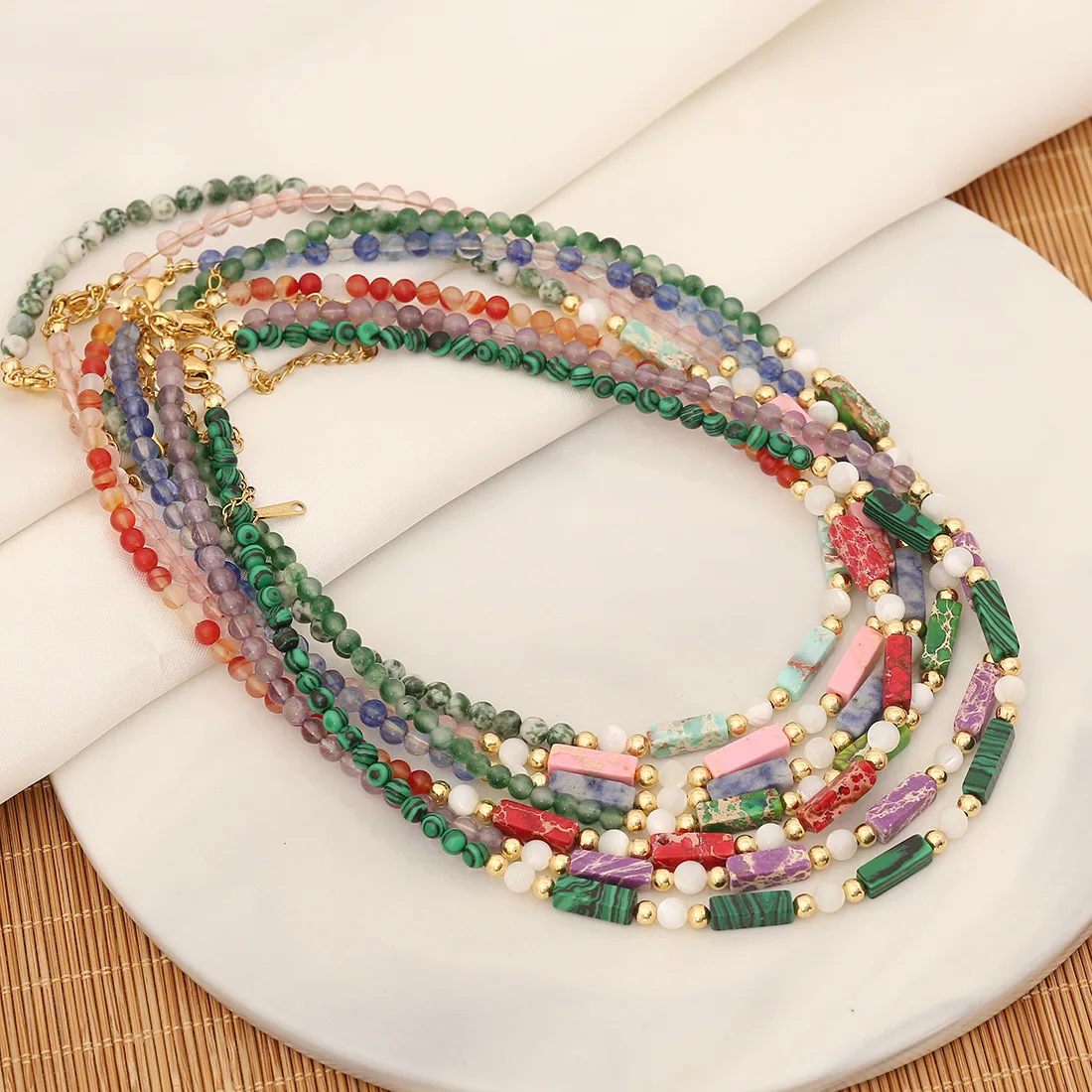 Beads Necklace Designs Indian Style Long Beaded Jewelry