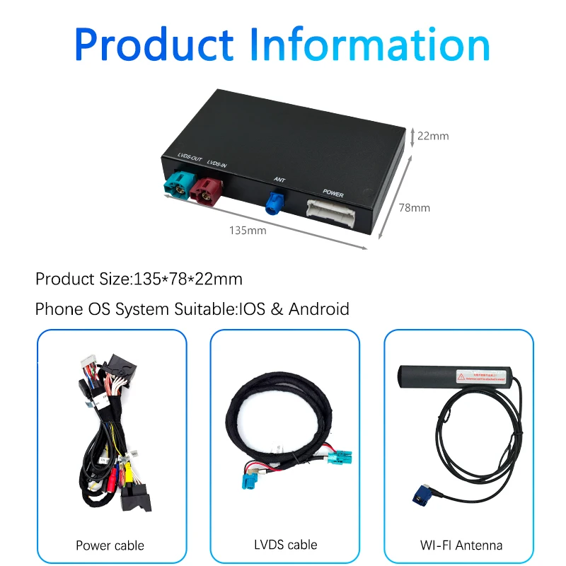 Wireless Carplay & Android Auto for BMW NBT/EVO/CIC/CCC