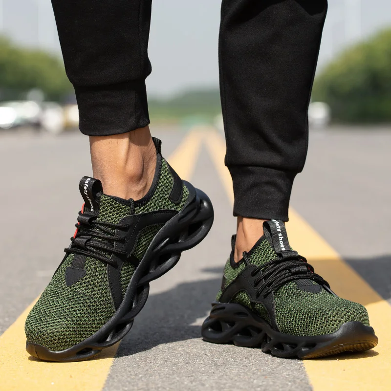 Safety Trainers Work Boot Tennis Shoes Safety Shoes Men Puncture