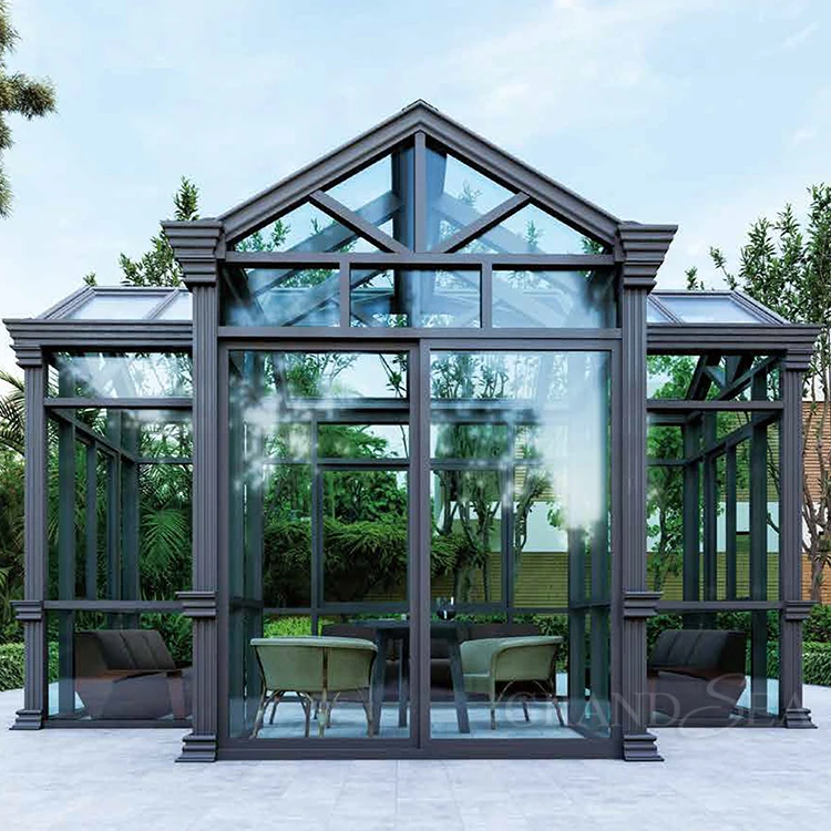 Commercial Use Sunroom Prefabricated Custom Mini Conservatory Kits Home Solarium