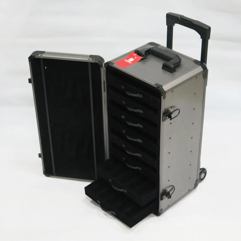 300 шт./500 шт./1000 шт./2000 алюминий, чемодан на колесиках для покерных чипов