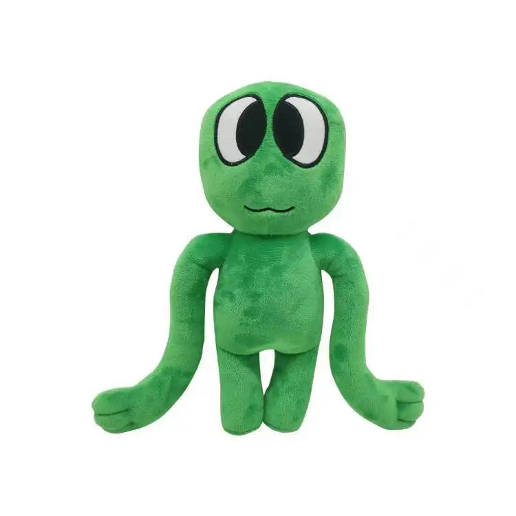 Peluche Rainbow Friends Kawaii - Monstre Vert Night 10 Pouces, Cadeau D'Anniversaire Pour Enfants Et Fans