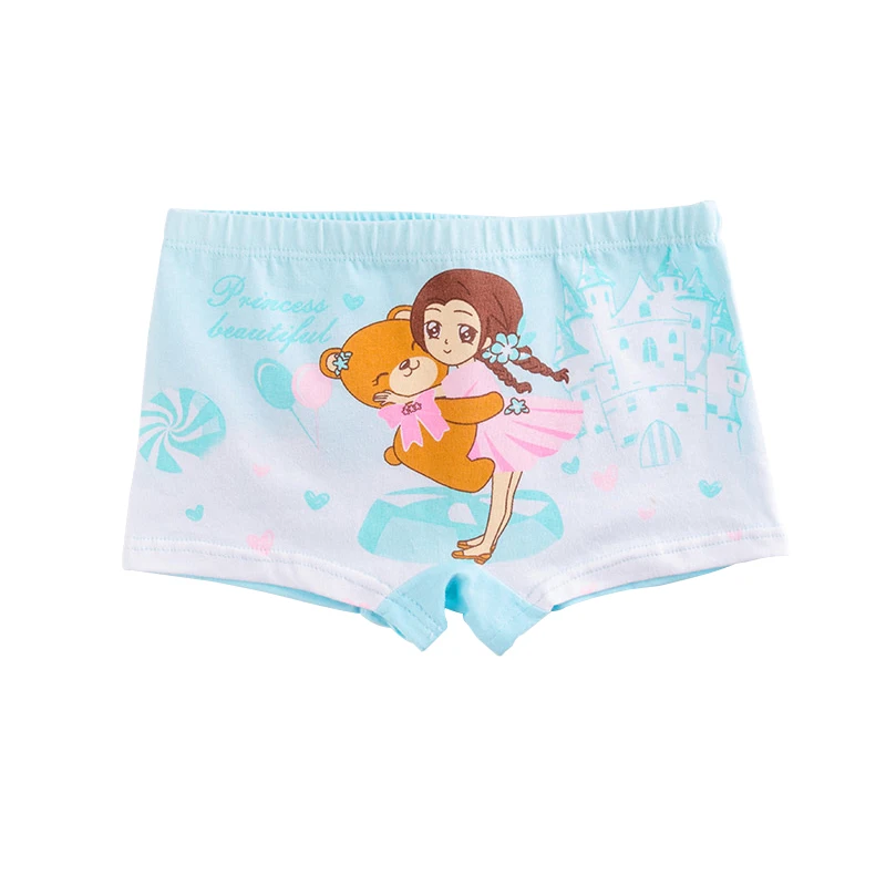 Детские трусы-боксеры с героями мультфильмов; Детское нижнее белье из чистого хлопка для девочек