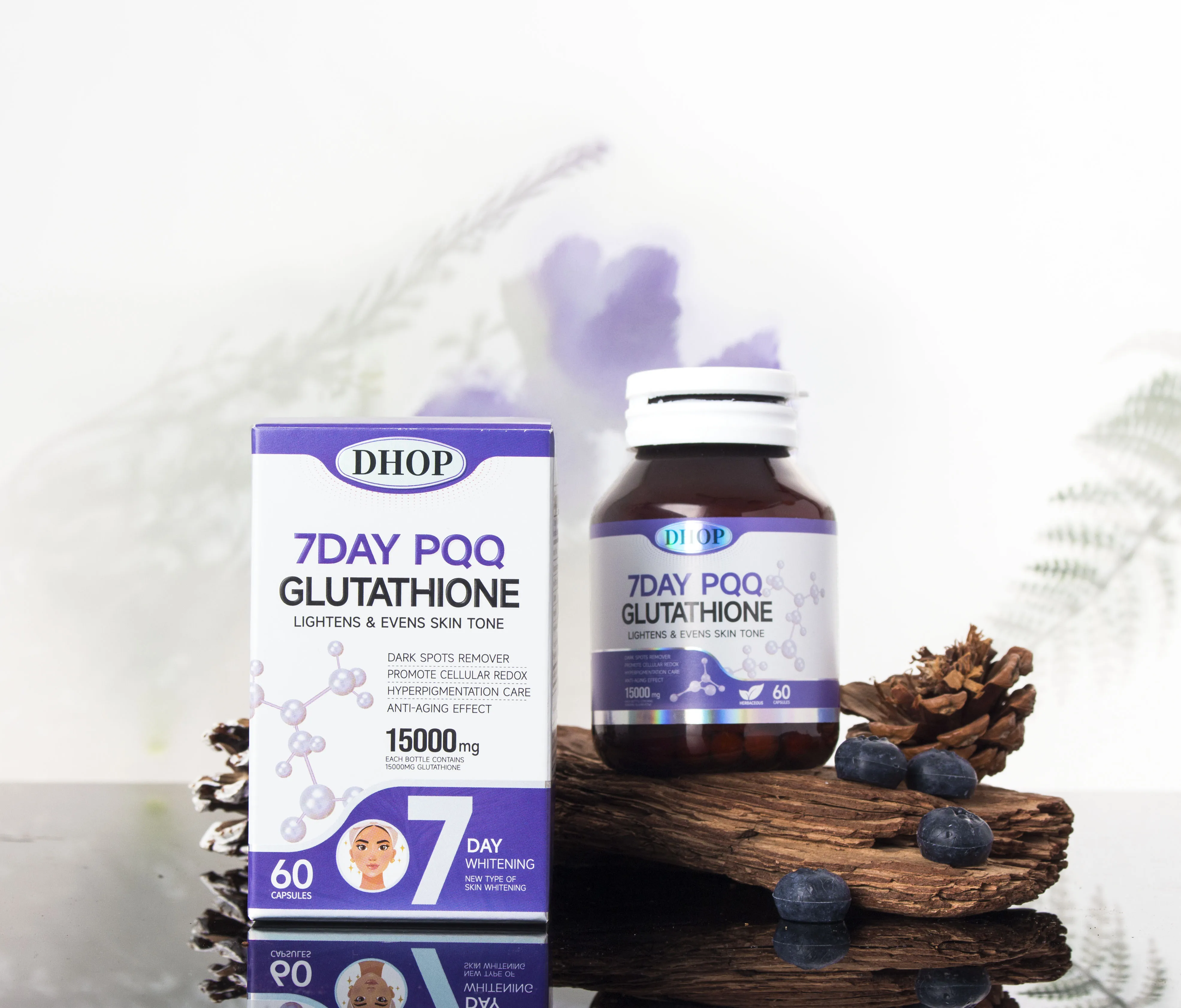 seeking health glutathione Viên Uống Trắng Da, Giảm Nám Tàn Nhang 7DAY PQQ GLUTATHIONE DHOP main image 1