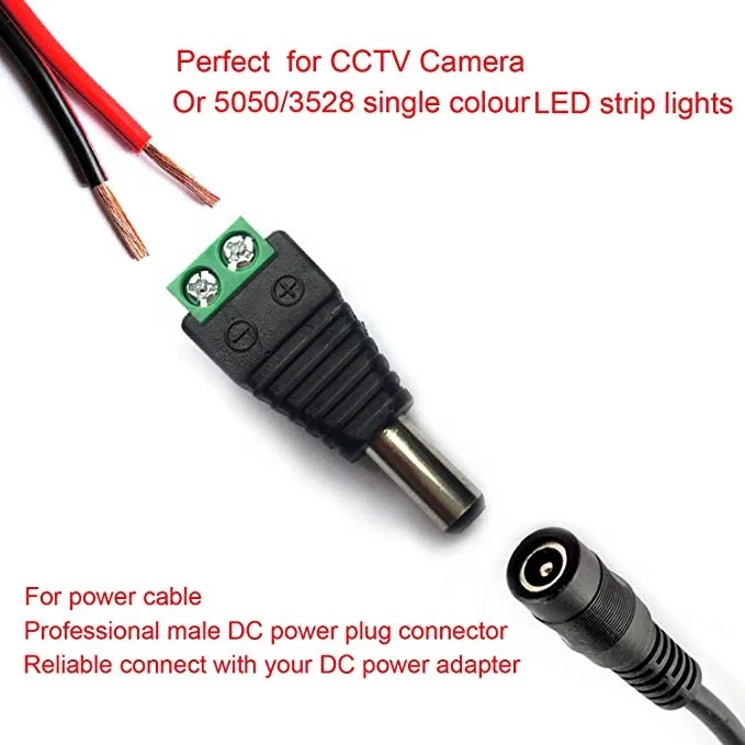 Security-01 AC zu DC 5V 2A Netzteil Adapter, Stecker 5,5mm x 2,1mm für CCTV-Kamera LED String Licht