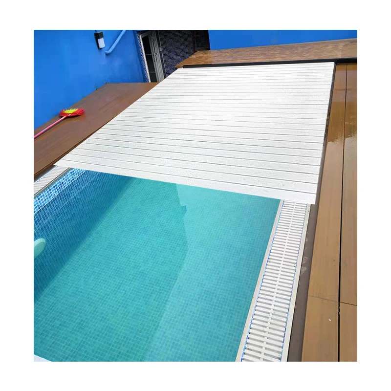 Automatic Rolling Shutter Swimming Pool Cover Electric Protective Coating