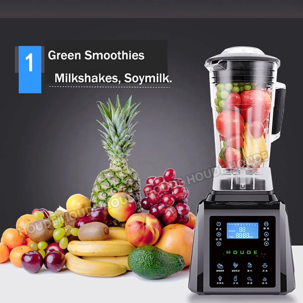 Digital 3HP BPA FREE 2L Automatic Touchpad Professional Blender