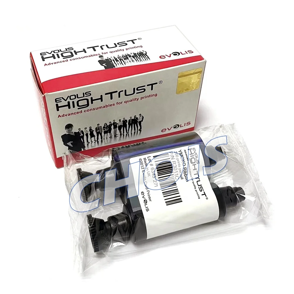 R3011 YMCKO – Nastro Per Evolis Pebble Dualys 3 Securion Di Stampanti, 200 Stampe - Foto 4