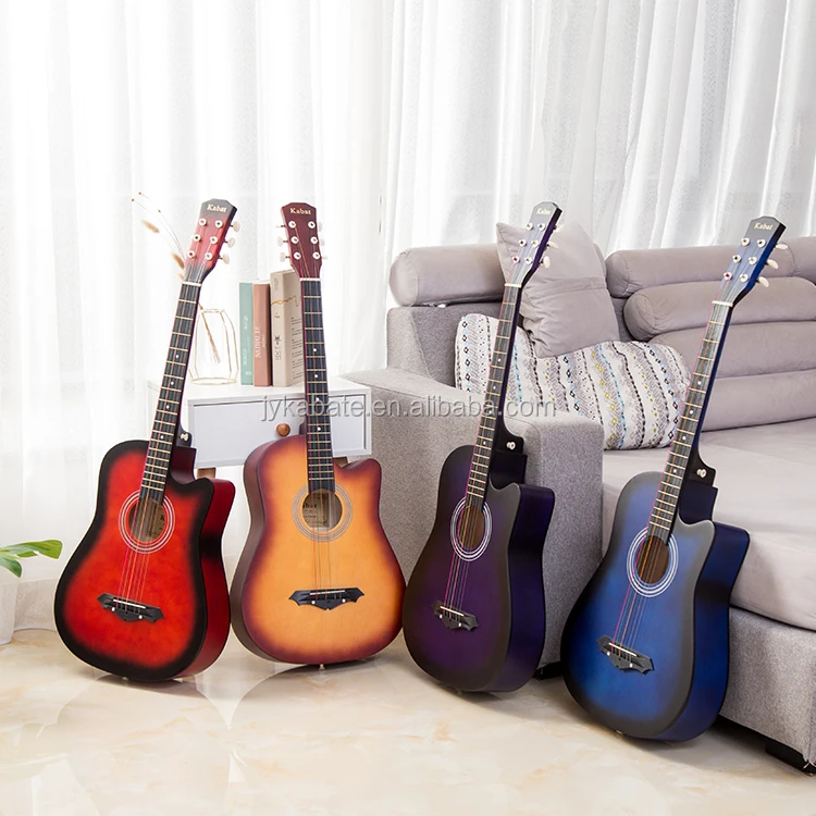 Beginner Chinese Guitar 38 Inch Basswood - Acoustic Electric