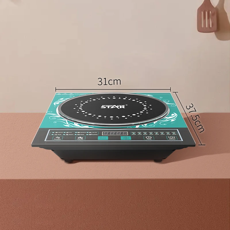 С двигателем внутреннего сгорания STAR 2200W с украшением в виде кристаллов высокой температурой варочная плита ST-9674-L устойчивостью портативный