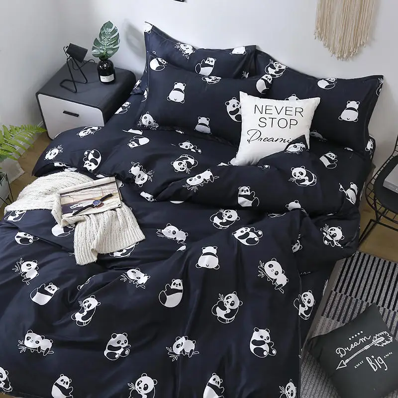 Set copripiumino albero della va albero blu con sfondo nero copripiumino con stampa 3D per bambini Set biancheria da letto in poliestere per ragazzi e ragazze  15