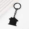375355mm outer hole house key chain black