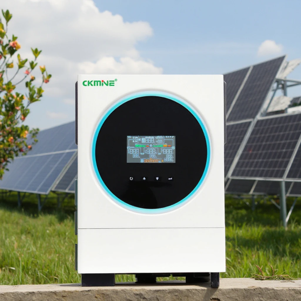 CKMINE 4-kW- und 6-kW-Solarenergiesystem, Off-Grid-Solareinverter, 48 V bzw. 51,2 V, MPPT, WLAN-fähig, mit doppeltem Ausgang für den Hausgebrauch