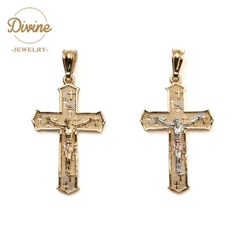 ChinaDivine Fashion Jewelry Jesus Cross Pendant 18k Gold Cross Pendants Charms