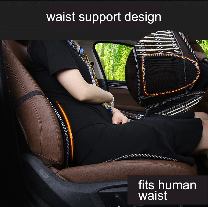 Hot selling summer universal back waist headrest support cushion car seat cover