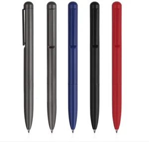 Custom P5042 1.0mm Black Sports Steel Feather Ballpoint Pen Aluminum Promotional Ballpen