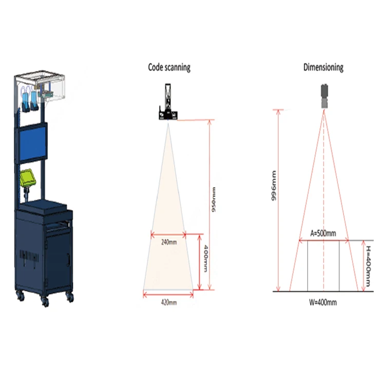 OEM Dynamic Dimensioning Weighing Scanning CE Certification Dimensioning Weighing Scanning Machine