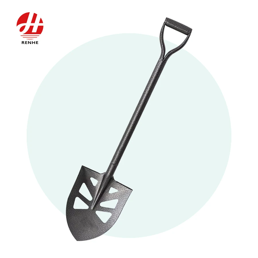 Høykvalitets tilpassede håndverktøy: landbruks-spade i karbonstål med trehåndtak, hagespade
