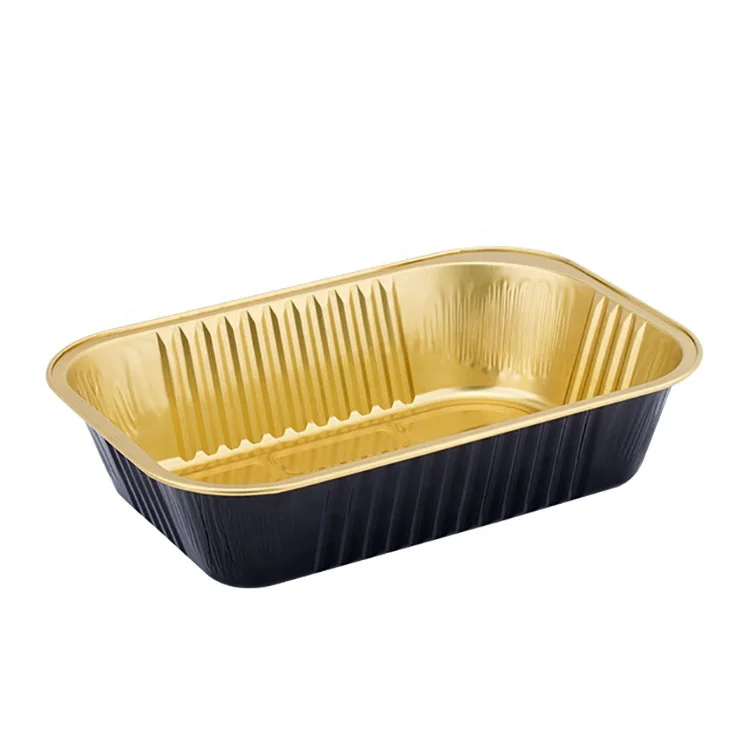 TIA C300 Wrinkle Resistant Multi Compartment Foil Bowl Non Creased Bento Bowl Microwave Safe Foil Bowl for Balanced Meals