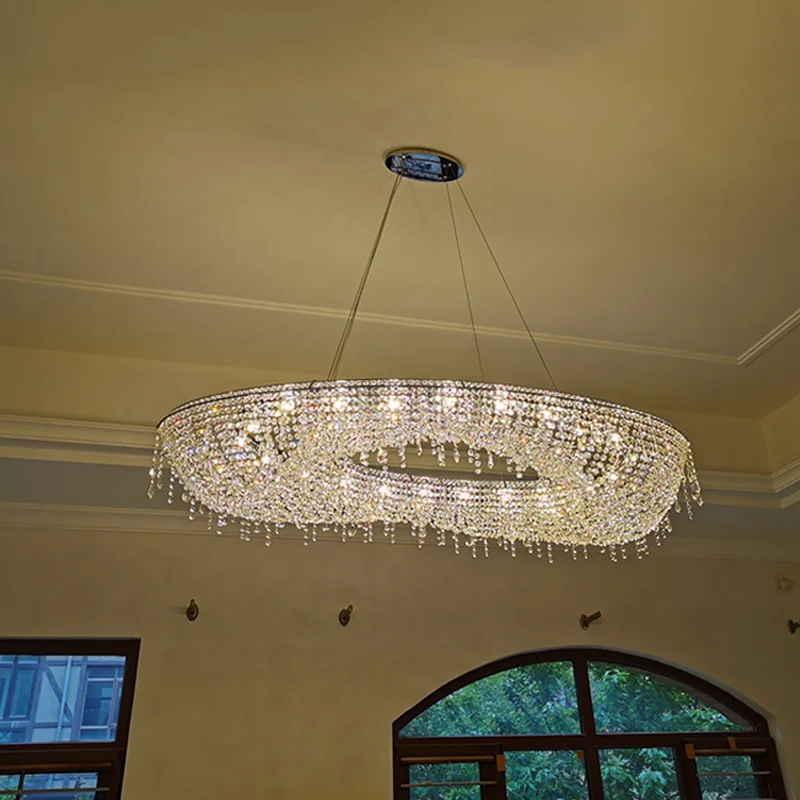 Люстра round glass chandelier - modern style living room lighting. Люстра потолочная круглая с подвесками. Люстра круглая подвесная. Люстра круглая. Овальная люстра.