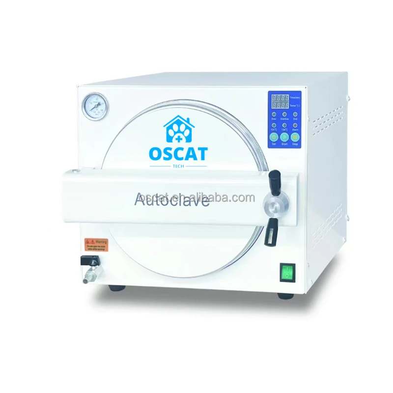 OSCAT Vet Equipment Approved Pulse Vacuum Table Top Steam Sterilizer Veterinary Equipment Portable Sterilizer Autoclave