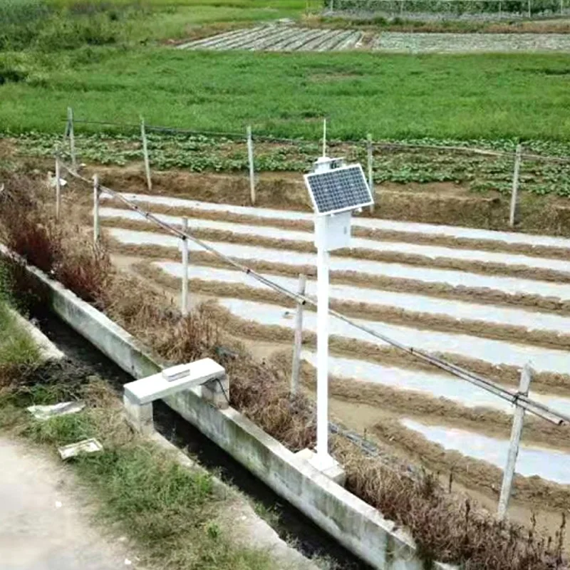 Solar Power Ultrasonic Open Channel Flow Meter