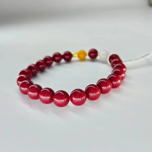 Wholesale Natural Cinnabar Bracelets Paired with Jade Bead Bracelets As Gifts for Men and Women