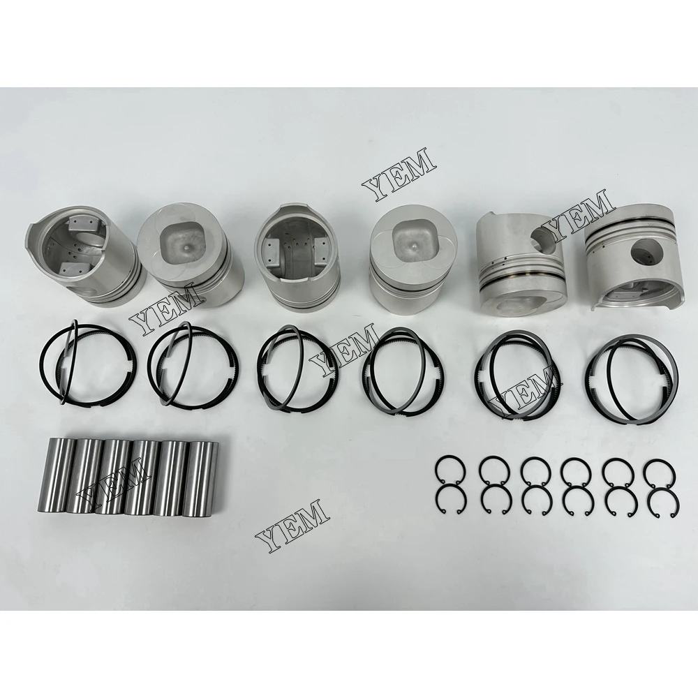 For Isuzu 6BB1 Piston Rings Set Engine Replacement Parts 4