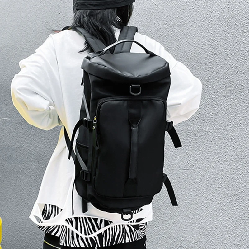 Yoga Bag One Shoulder Crossbody Convertible Backpack Printed Logo Large Capacity Waterproof Breathable Oxford Fabric Dry Wet preview 3