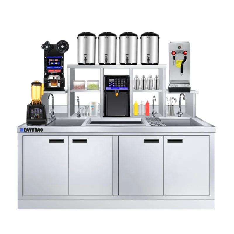 New Design Commercial Automatic Bubble Tea Counter / Perfect Customize Drink Station Bubble Tea