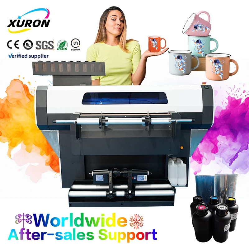 Xurong Manufacturing's New Anti-Jamming Fully Automatic Roll-to-Roll UV DTF Printer with Smooth Transfer Media Flow