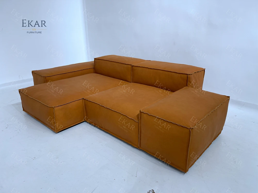 product ekar furniture modern manufacturer light luxury cotton and linen goose down wooden frame sofa-64