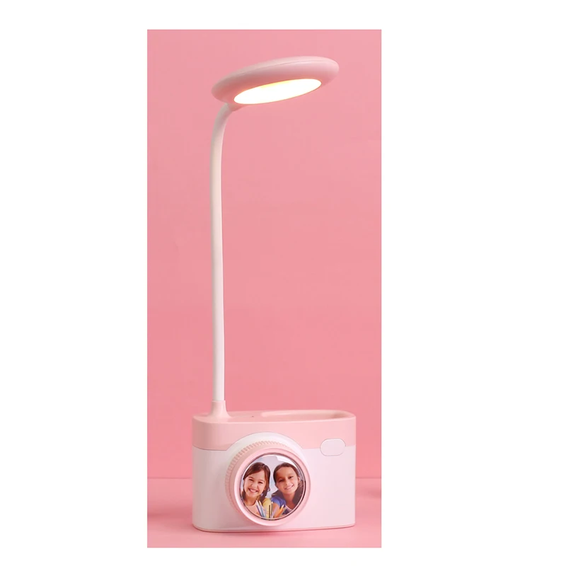 Customized Multifun Camera Table Lamp multifunction design led battery operated desk lamp with high quality best price