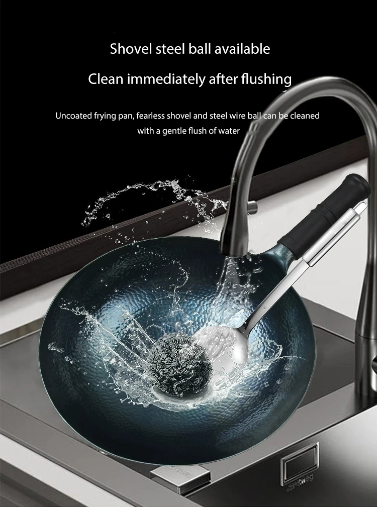 Чугунный вок и сковорода, чугунная сковорода для жарки, чугунная сковорода для соуса