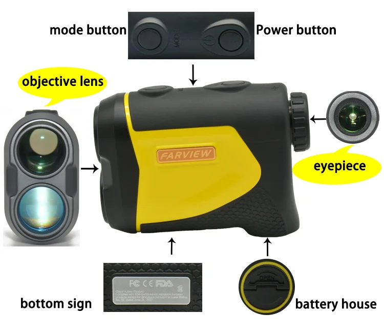The Factory Supplies Hunting Laser Rangefinders With A Long Distance Of