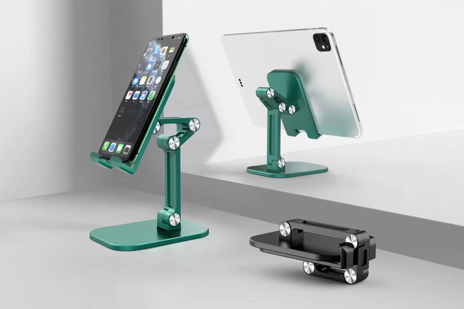 Foldable Lazy Smart Desk Cell Phone Holder For iPad Tablet Aluminum Alloy Desktop Phone Stand