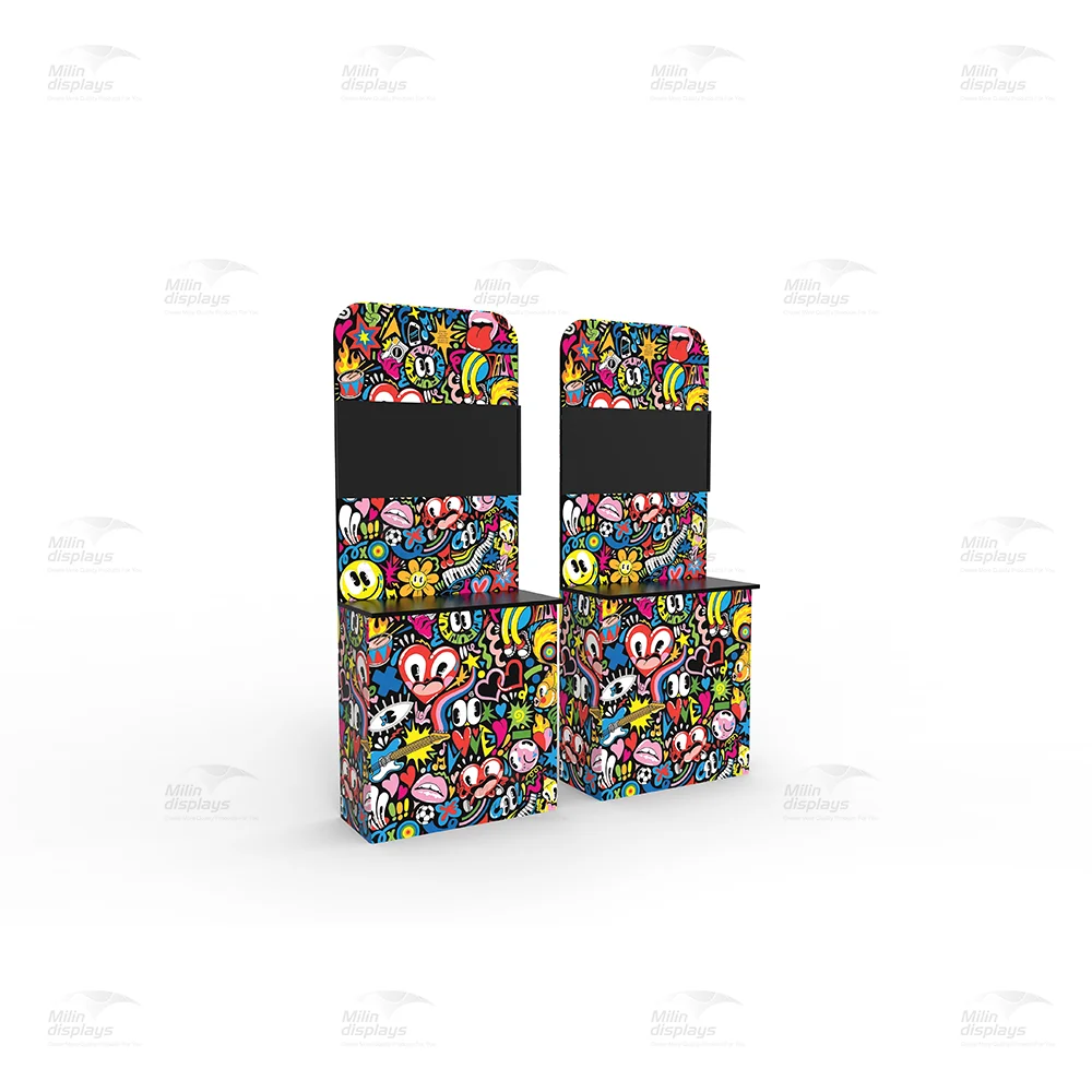 Portable Custom Printed  Advertising TV Monitor Trade Show Equipment Display Stand for Exhibits