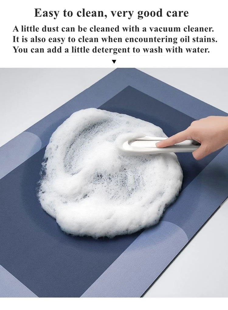 Kitchen Absorbent Floor Mat Antiskid Rug Absorbs Water Oil Antfatigue