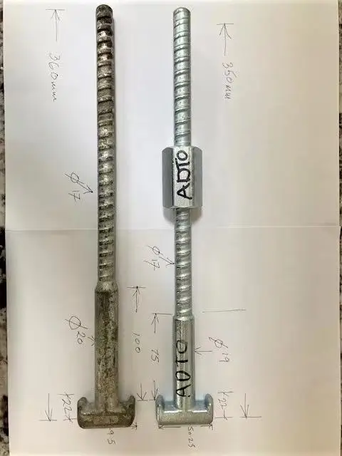 Formwork Forging DOKA Framax Universal Fixing Bolts Formwork Tie bar