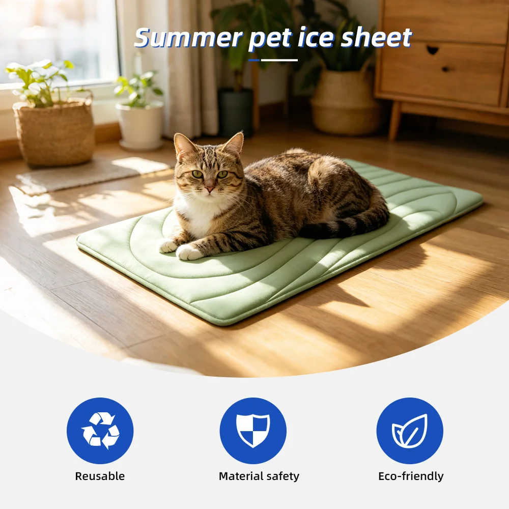 Pet Cooling Mat Cartoon Solid Design Summer Use for Dogs & Cats - product detail 2