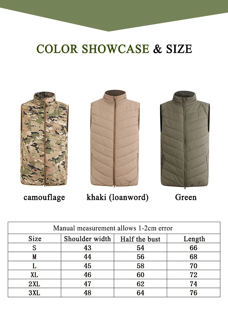 Custom Manufacturers Underwaist Camouflage Waistcoat Vest