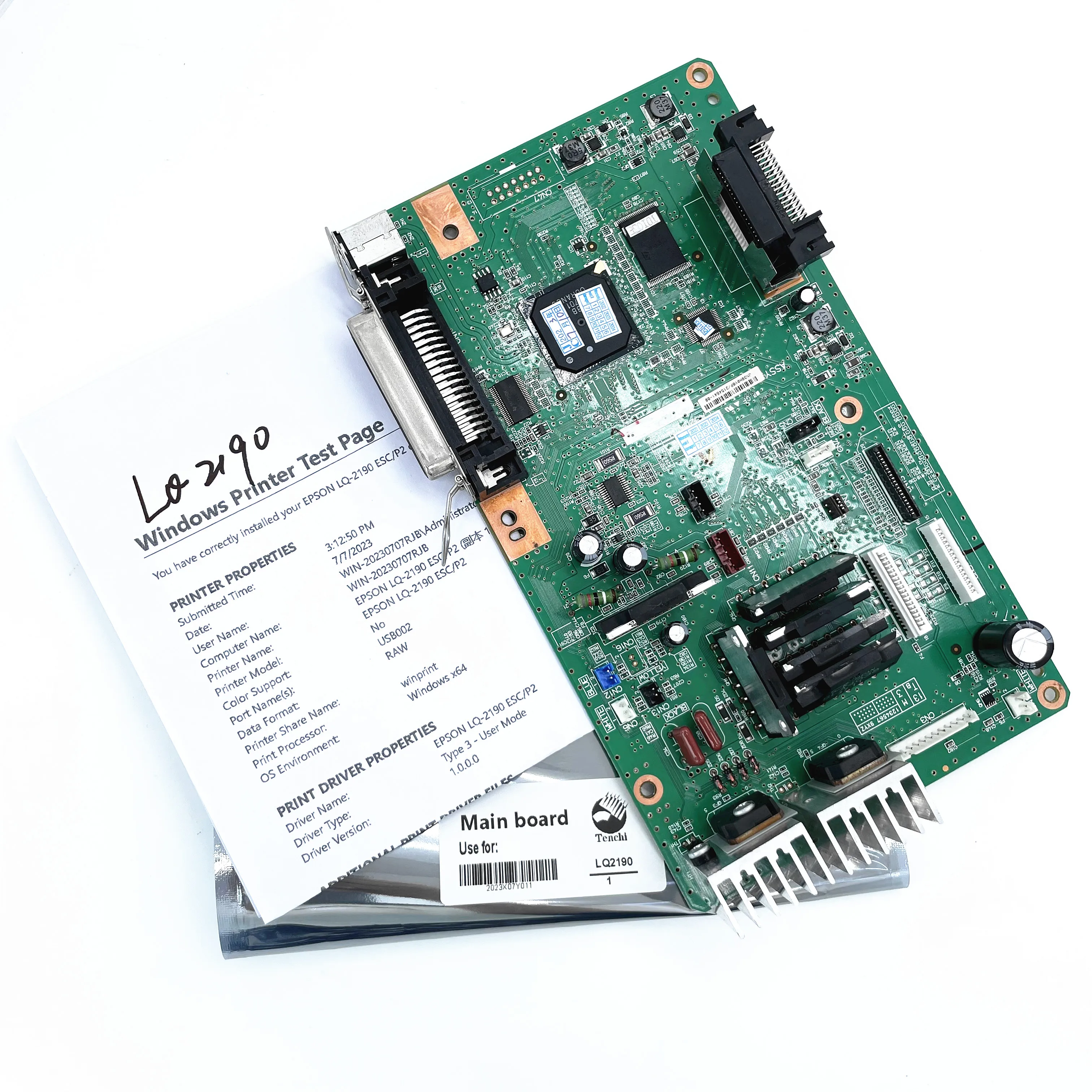 Original Refurbished LQ 2190 Main Logic Board for Epson LQ2190 LQ1900 LQ1900 Formatter Card Motherboards Dot Matrix Printer Part